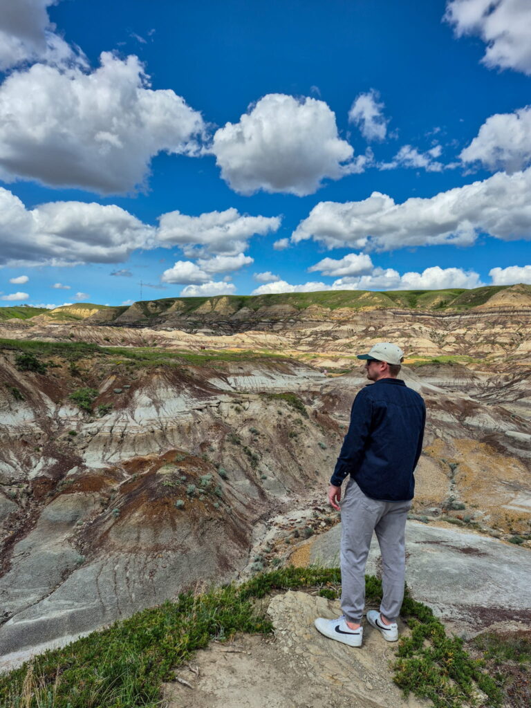 Justin at a viewpoint along the Badlands Interpretive Trail.