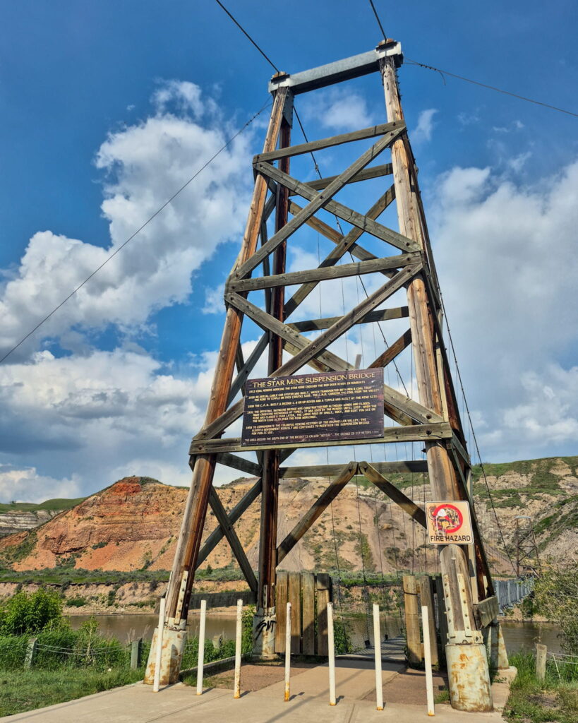The Star Mine Suspension Bridge.
