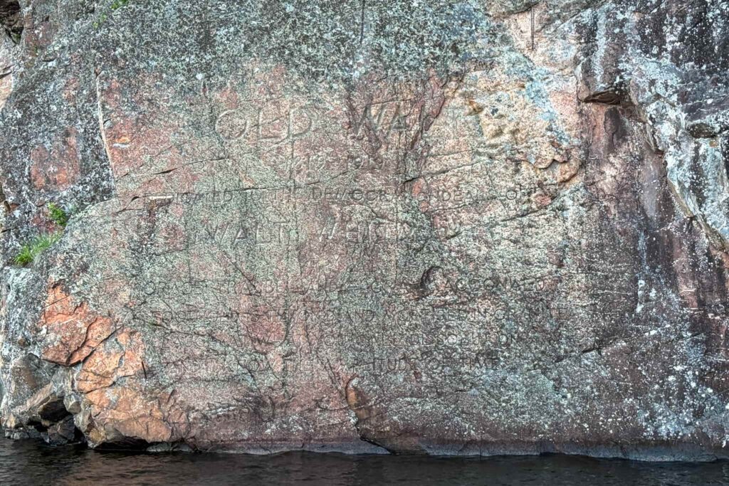 Old Walt Memorial at Bon Echo