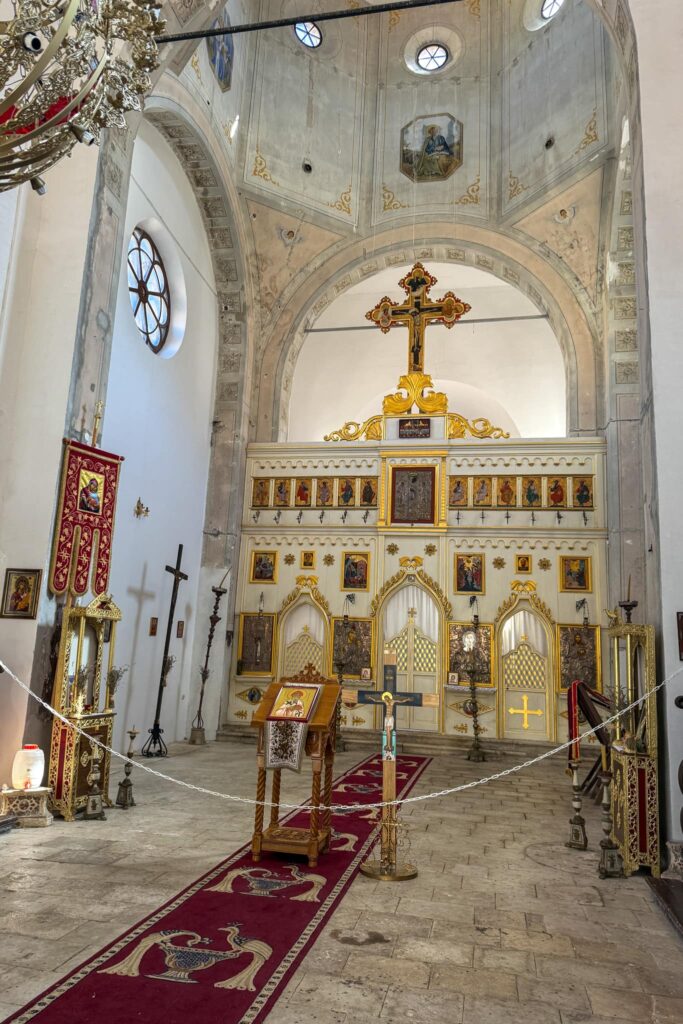 Inside the Church of St. Spiridon in Skradin, Croatia