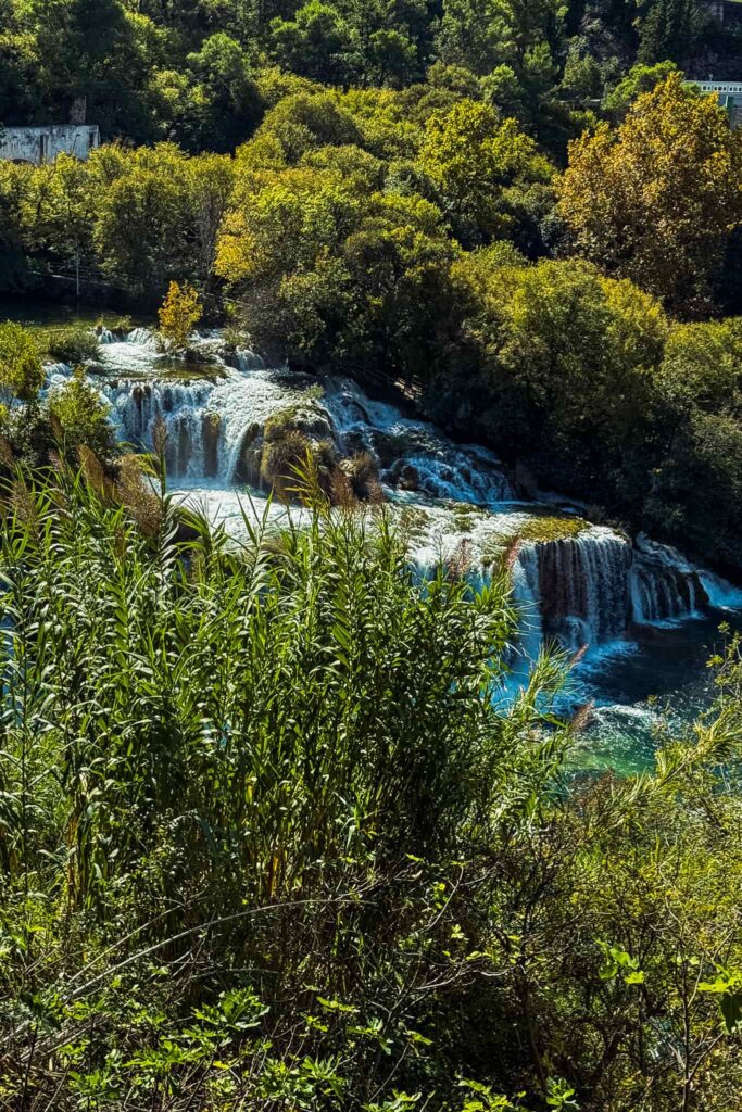 Krka Waterfalls from the hiking loop