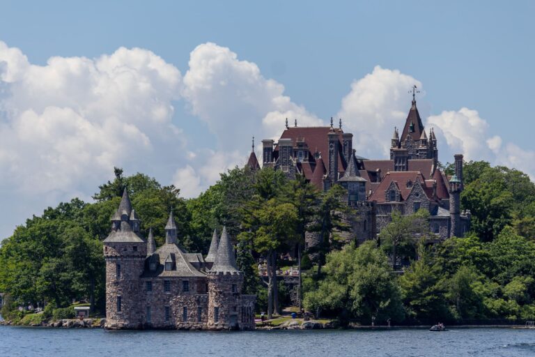 Views of Boldt Castle on Heart Islands from the St. Lawrence River