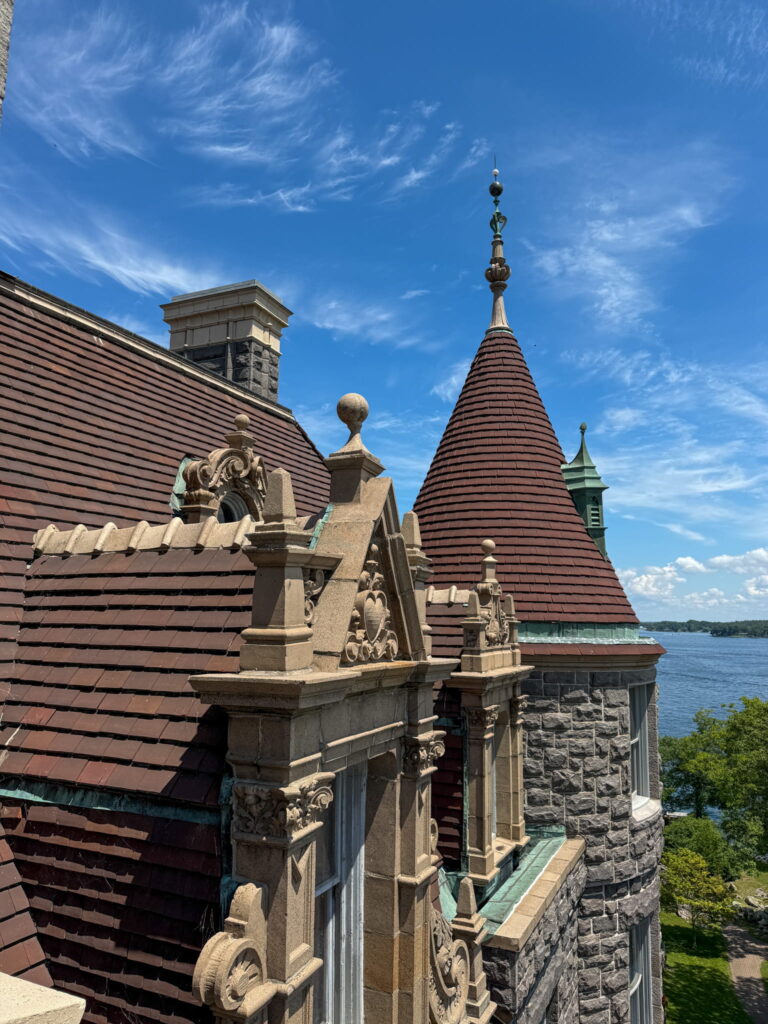 Boldt Castle from the top viewpoint