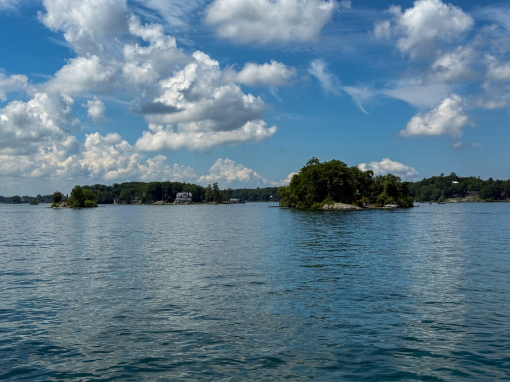 A selection of the 1000 Islands in the St. Lawrence River