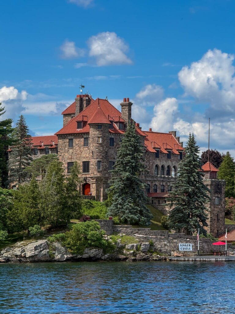 Singer Castle on Dark Island from the 1000 Islands Cruise